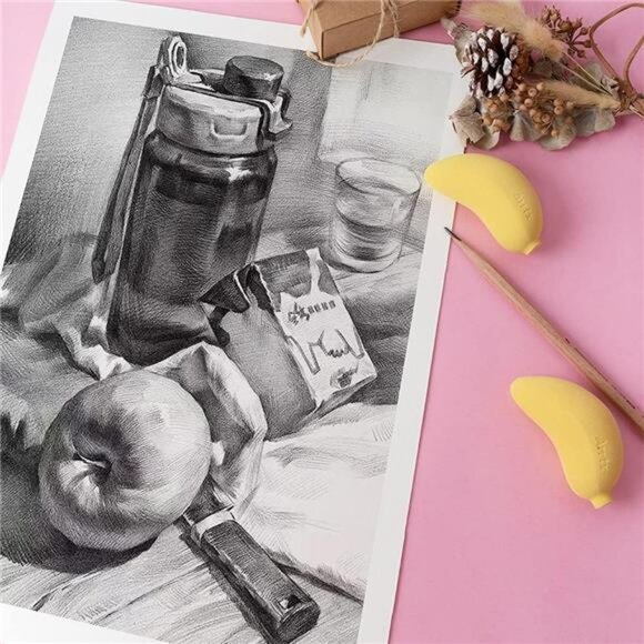 29 Pieces Professional Sketching & Drawing Art Tool Kit With Graphite Pencils, - Picture 3 of 7